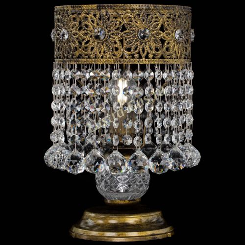 Настольная лампа Восток с шарами под бронзу в Химках Гусь Хрустальный