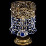 Настольная лампа Восток с шарами под бронзу Синяя в Химках Настольная лампа Восток с шарами под бронзу Синяя в Химках