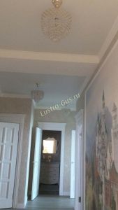 Люстра Хрустальные брызги с подвесом журавлик черный в Химках отзыв и фото покупателя