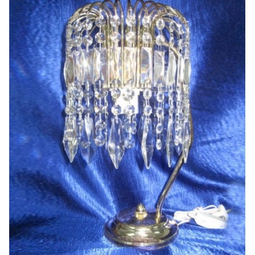 Лампа настольная Каскад Перо пласт в Химках Гусь Хрустальный