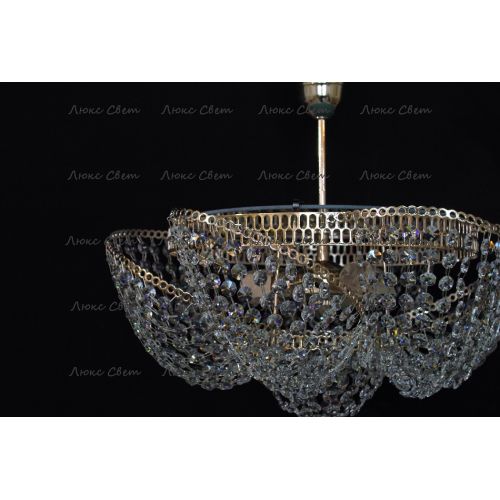Люстра Космос 3 лампы с подвесом в Химках Гусь Хрустальный