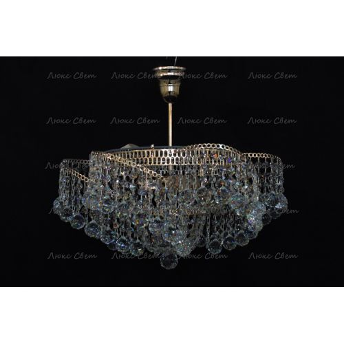 Люстра Космос 3 лампы с подвесом шар в Химках Гусь Хрустальный