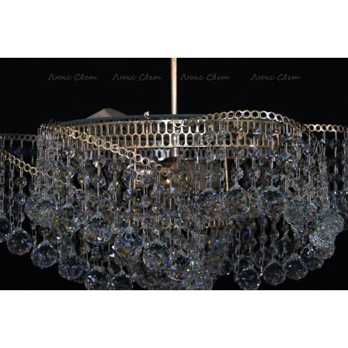 Люстра Космос 3 лампы с подвесом шар в Химках Гусь Хрустальный