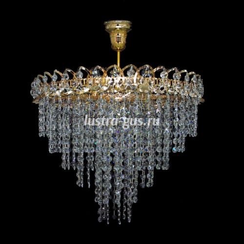 Люстра Капель Лепесток обтикон подвесная (собрана под конус) в Химках Люстра Капель Лепесток обтикон подвесная (собрана под конус) в Химках