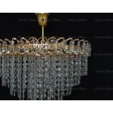 Люстра Капель Лепесток обтикон подвесная (собрана под конус) в Химках Люстра Капель Лепесток обтикон подвесная (собрана под конус) в Химках