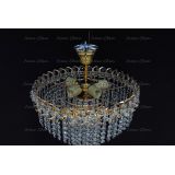 Люстра Капель Лепесток обтикон подвесная (собрана под конус) в Химках Люстра Капель Лепесток обтикон подвесная (собрана под конус) в Химках