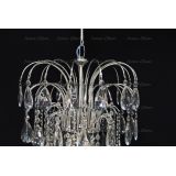 Люстра Каскад Журавль, цвет фурнитуры: серебро, Люстры Гусь Хрустальный Люстра Каскад Журавль, цвет фурнитуры: серебро, Люстры Гусь Хрустальный