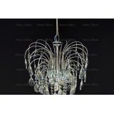 Люстра Каскад Журавль, цвет фурнитуры: серебро, Люстры Гусь Хрустальный Люстра Каскад Журавль, цвет фурнитуры: серебро, Люстры Гусь Хрустальный