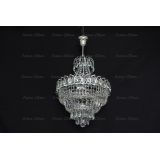 Люстра Натали, диаметр 400 мм, серебро, Люстры Гусь Хрустальный Люстра Натали, диаметр 400 мм, серебро, Люстры Гусь Хрустальный