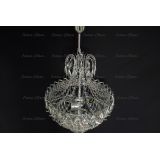 Люстра Натали, диаметр 400 мм, серебро, Люстры Гусь Хрустальный Люстра Натали, диаметр 400 мм, серебро, Люстры Гусь Хрустальный