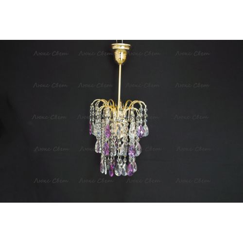 Люстра Зима журавлик фиолетовая в Химках Гусь Хрустальный