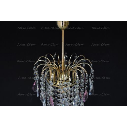 Люстра Зима журавлик розовая в Химках Гусь Хрустальный