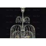 Люстра Хрустальные брызги с подвесом дубик в Химках Люстра Хрустальные брызги с подвесом дубик в Химках