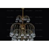 Люстра Хрустальные брызги с подвесом конус 40 мм в Химках Люстра Хрустальные брызги с подвесом конус 40 мм в Химках