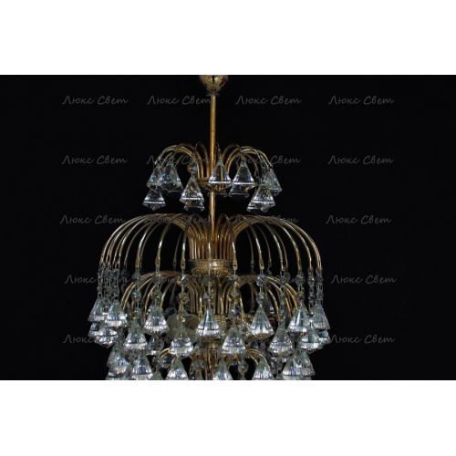 Люстра Хрустальные брызги с подвесом конус 40 мм в Химках Гусь Хрустальный