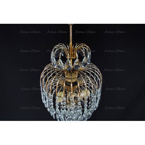 Люстра Хрустальные Брызги с подвесом журавлик в Химках Гусь Хрустальный