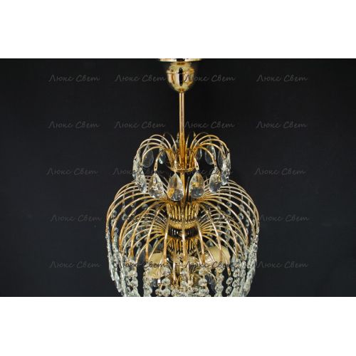 Люстра Хрустальные Брызги с подвесом журавлик в Химках Гусь Хрустальный