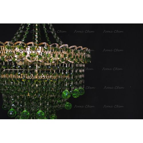 Люстра Натали Софья зеленая в Химках Гусь Хрустальный