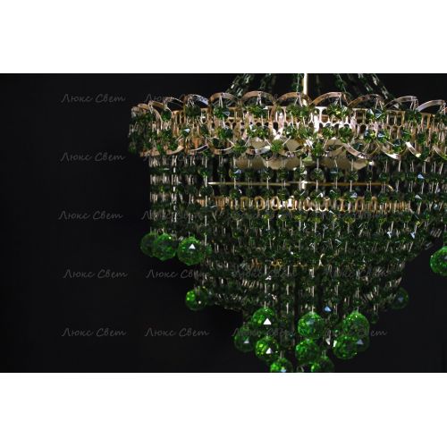 Люстра Натали Софья зеленая в Химках Гусь Хрустальный