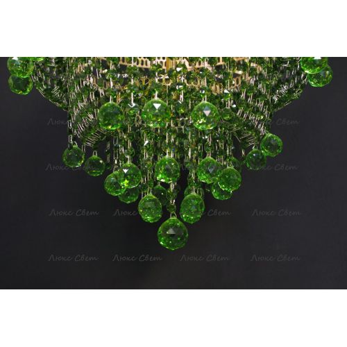 Люстра Натали Софья зеленая в Химках Гусь Хрустальный