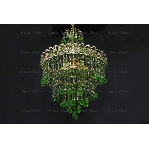 Люстра Натали Софья зеленая в Химках Гусь Хрустальный