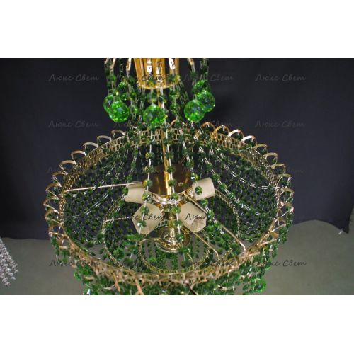Люстра Натали Софья зеленая в Химках Гусь Хрустальный