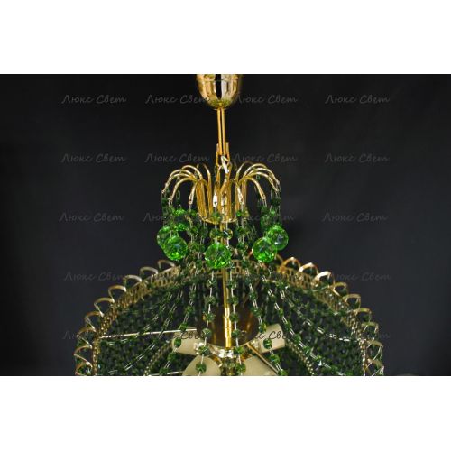 Люстра Натали Софья зеленая в Химках Гусь Хрустальный