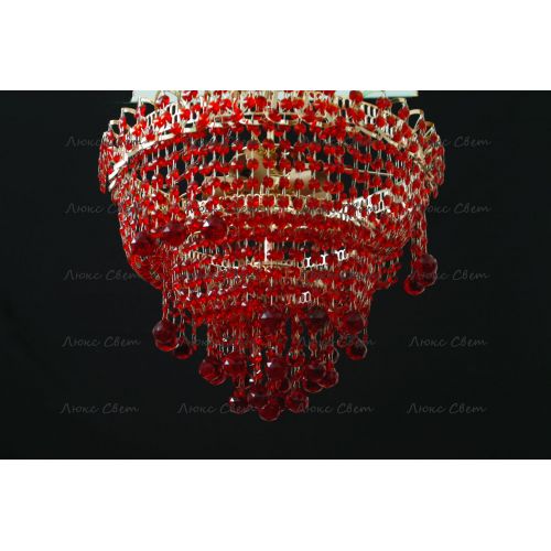Люстра Натали Софья красная  в Химках Гусь Хрустальный