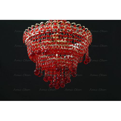Люстра Натали Софья красная  в Химках Гусь Хрустальный