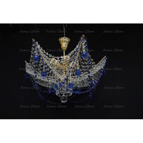 Люстра Марина № 2 цветная  в Химках Гусь Хрустальный