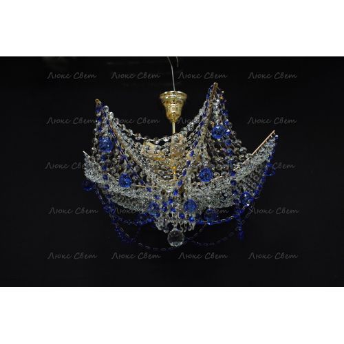 Люстра Марина № 2 цветная  в Химках Гусь Хрустальный