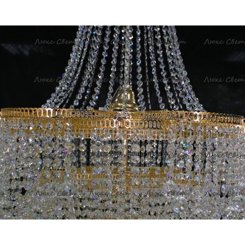 Люстра Лотос с подвесом диаметр 1000 мм высота1500 мм в Химках Гусь Хрустальный