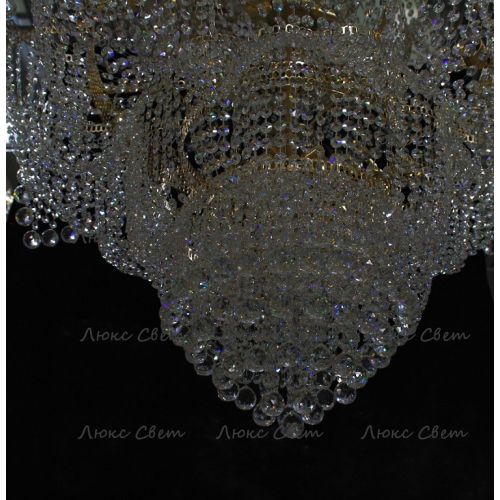 Люстра Лотос с подвесом диаметр 1000 мм высота1500 мм в Химках Гусь Хрустальный