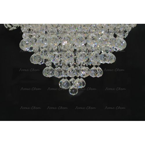 Люстра Лотос с подвесом диаметр 1000 мм высота1500 мм в Химках Гусь Хрустальный