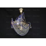 Люстра Корвет 1 ламповый синий в Химках