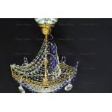 Люстра Корвет 1 ламповый синий в Химках