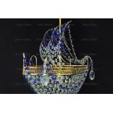 Люстра Корвет 1 ламповый синий в Химках