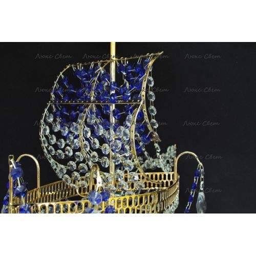 Люстра Корвет 1 ламповый синий в Химках Гусь Хрустальный