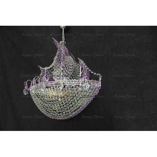 Люстра Корвет фиолетовый в Химках Гусь Хрустальный