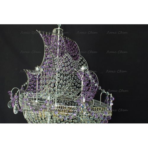 Люстра Корвет фиолетовый в Химках Гусь Хрустальный