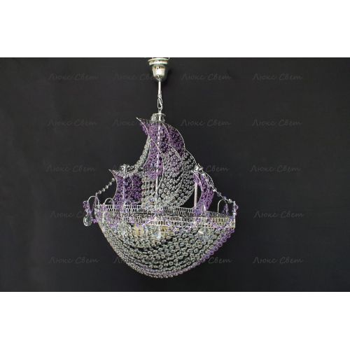 Люстра Корвет фиолетовый в Химках Гусь Хрустальный