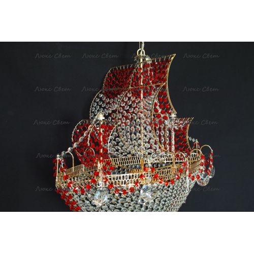 Люстра Корвет красный в Химках Гусь Хрустальный