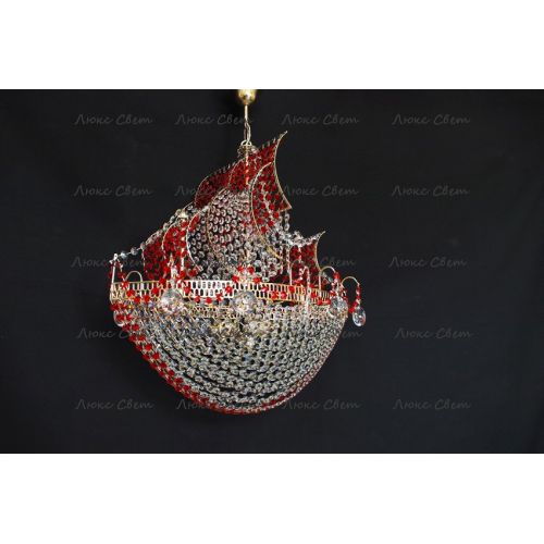 Люстра Корвет красный в Химках Гусь Хрустальный