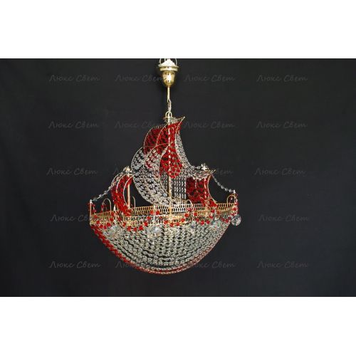 Люстра Корвет красный в Химках Гусь Хрустальный