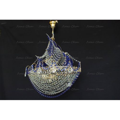 Люстра Корвет синий в Химках Гусь Хрустальный