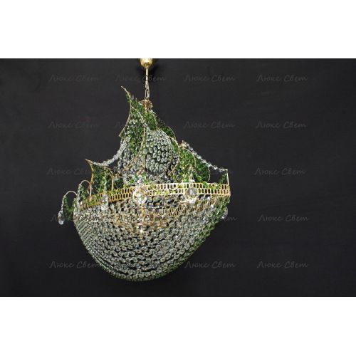 Люстра Корвет зеленый в Химках Гусь Хрустальный