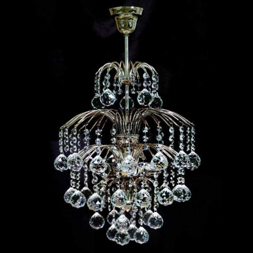 Люстра Хрустальные Брызги с подвесом шар 40 в Химках Гусь Хрустальный