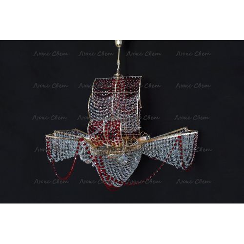 Люстра Летучий Голландец красный в Химках Гусь Хрустальный