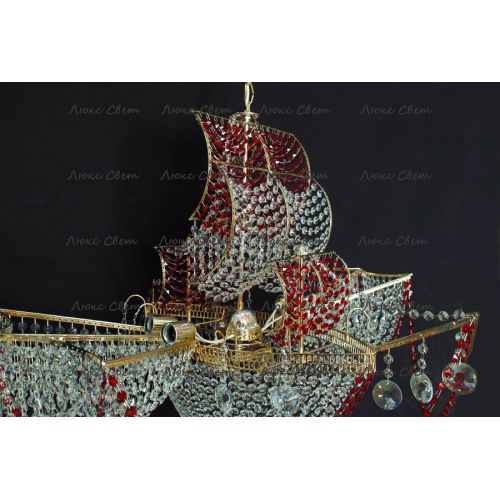 Люстра Летучий Голландец красный в Химках Гусь Хрустальный