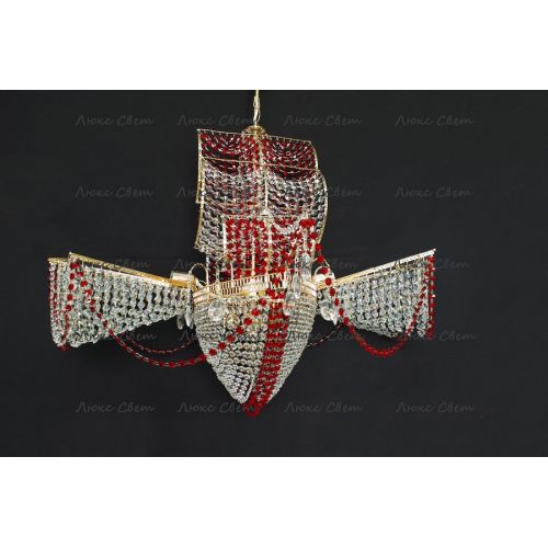 Люстра Летучий Голландец красный в Химках Гусь Хрустальный